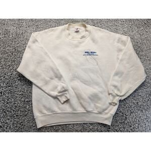 Vintage Wal Mart Sweatshirt Adult Large White Pullover Store 2150 San Diego 90s